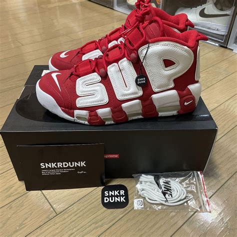 supreme nike uptempo fake|nike air zoom supreme.